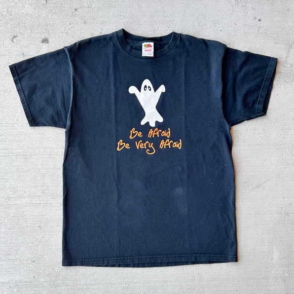 Fruit of the Loom Other - Vintage Y2K Black and Orange Halloween Tshirt (L)
